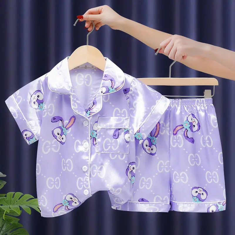Hello Kitty Ice Silk Pajamas Set for Kids