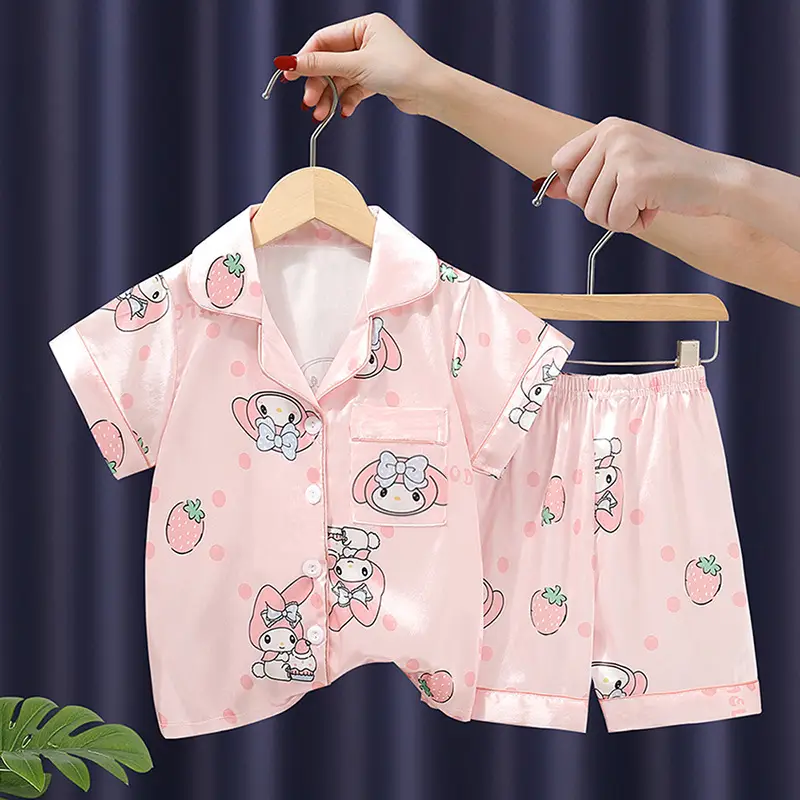 Hello Kitty Ice Silk Pajamas Set for Kids