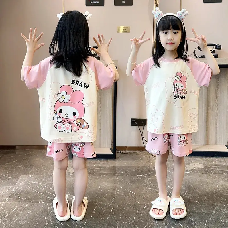 Cute Cartoon Pajama Set for Kids 5-12 Years