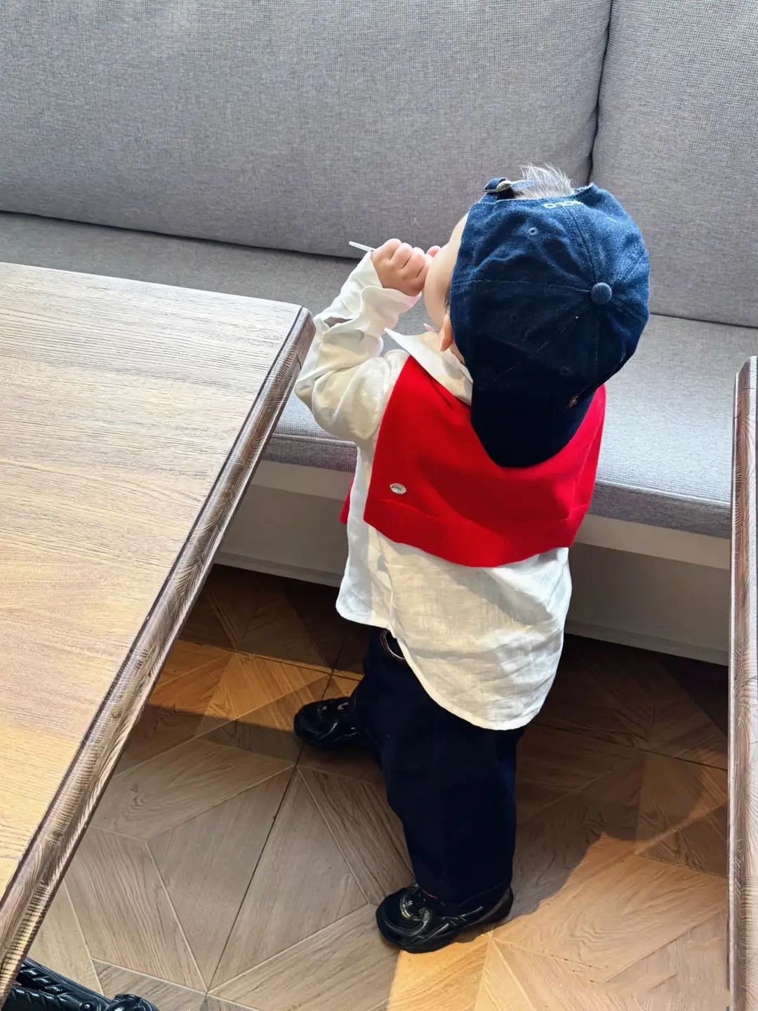 White Korean Style Long Sleeve Shirt for Kids