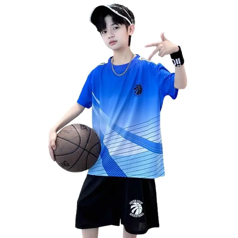 Kids Gradient Blue Sportswear Set for Boys