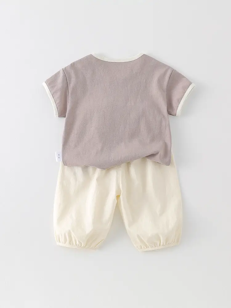 Baby Dog Appliqué Summer Suit for Kids