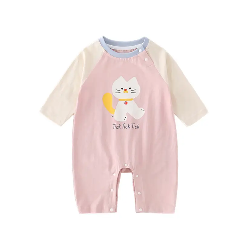 Baby Cat Pajamas Pink All-In-One Set for 2 Years