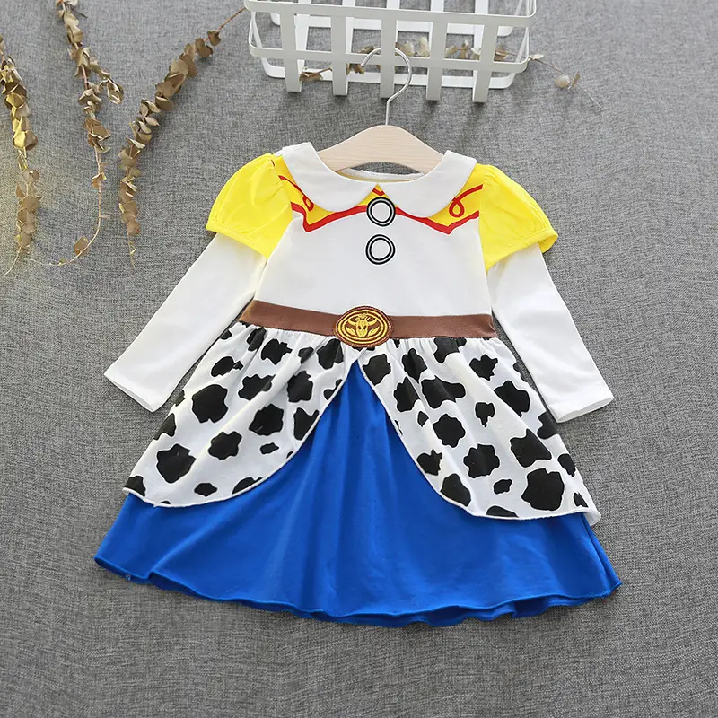 Girls Summer Dress Snow White Cotton Dress Halloween Costume Dropshipping