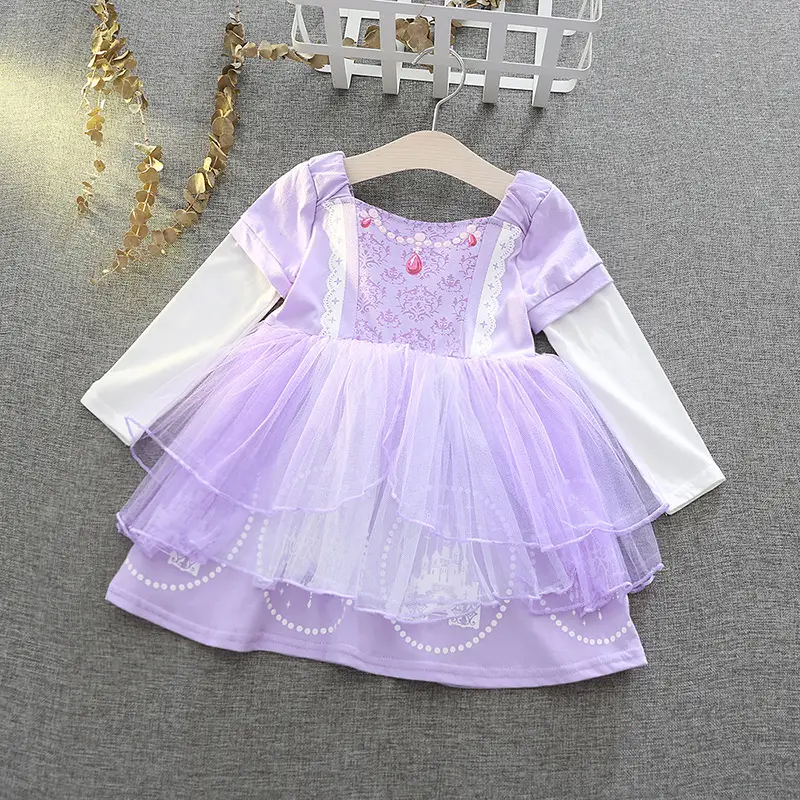 Cateriinna Princess Dress for Girls 4 Colors Party Wear