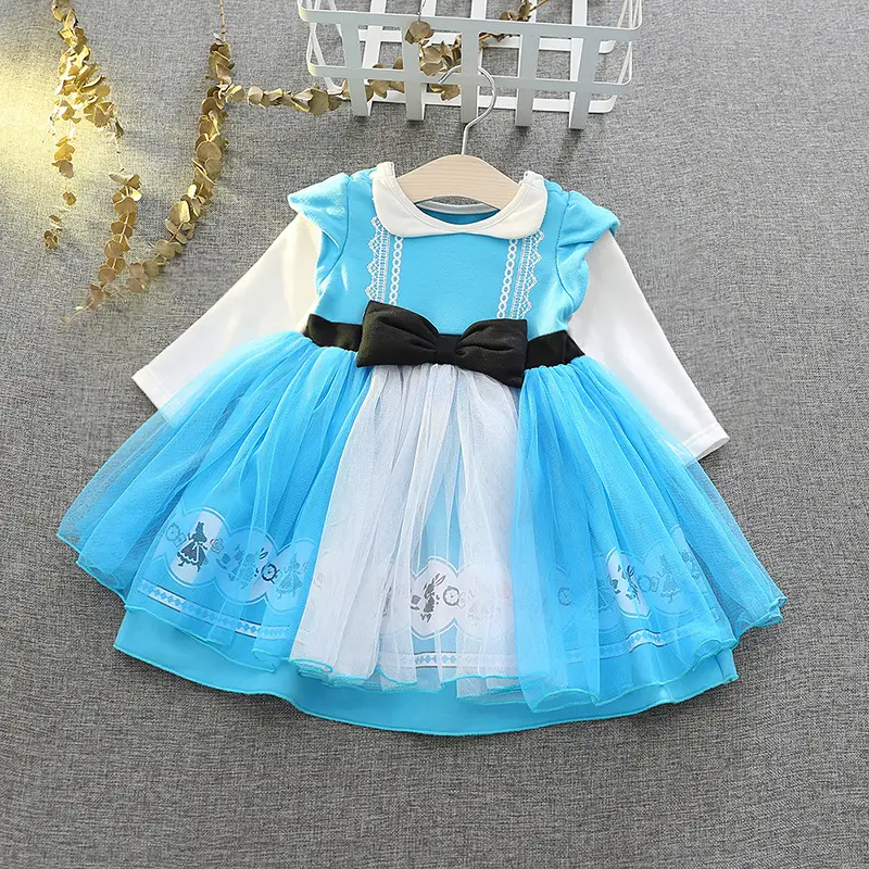 Cateriinna Princess Dress for Girls 4 Colors Party Wear
