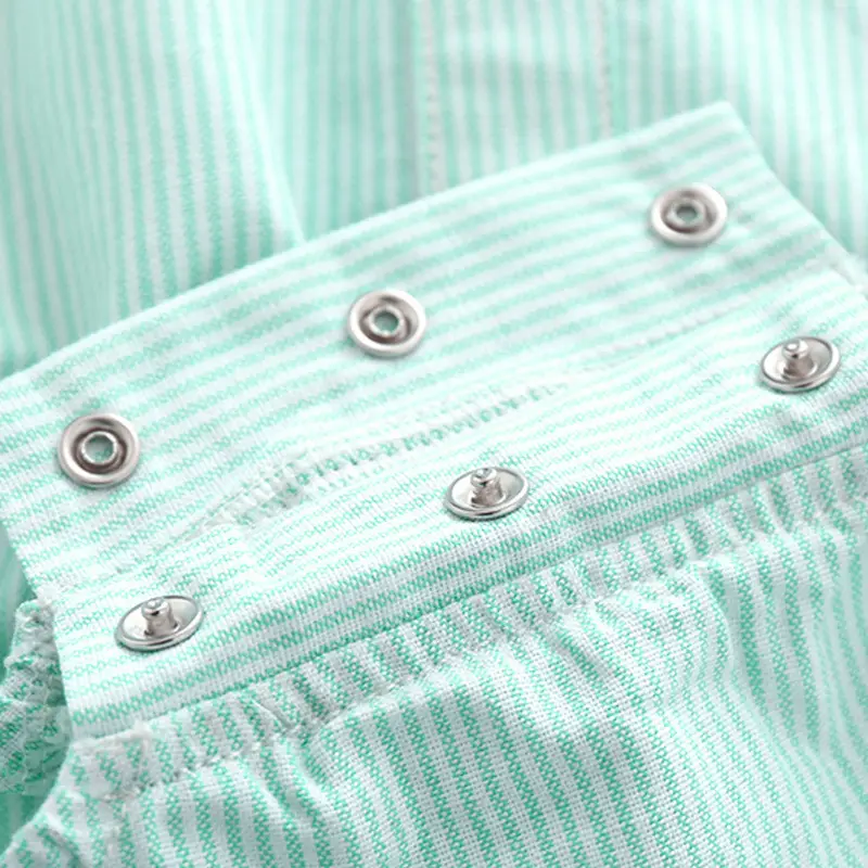 Baby Romper Set Navy Bow Tie Candy Green Shorts
