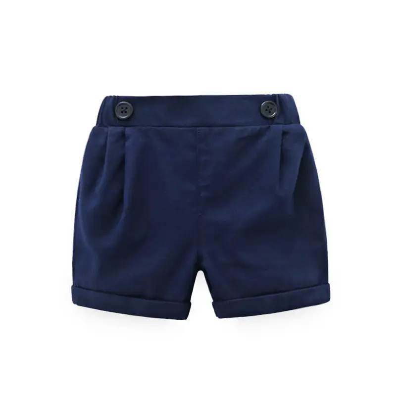 Baby Romper Set Navy Bow Tie Candy Green Shorts