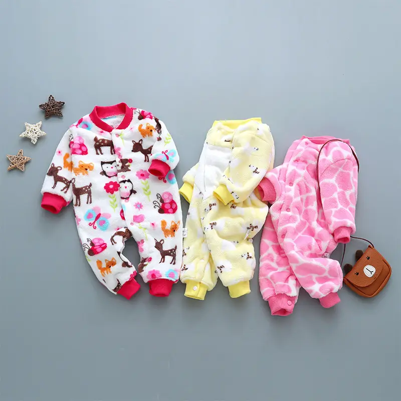 Baby Cow Print Flannel Suit Purple Heart Design