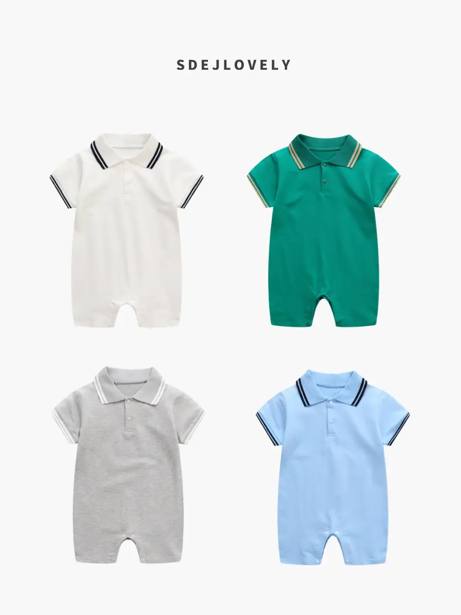 Baby Polo Shorts Set Cotton 0-1 Year