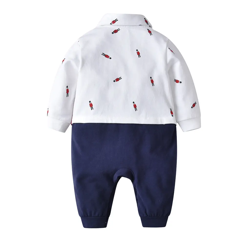 Baby Boy Vest & Trousers Set with Bow Tie & Plaid Design