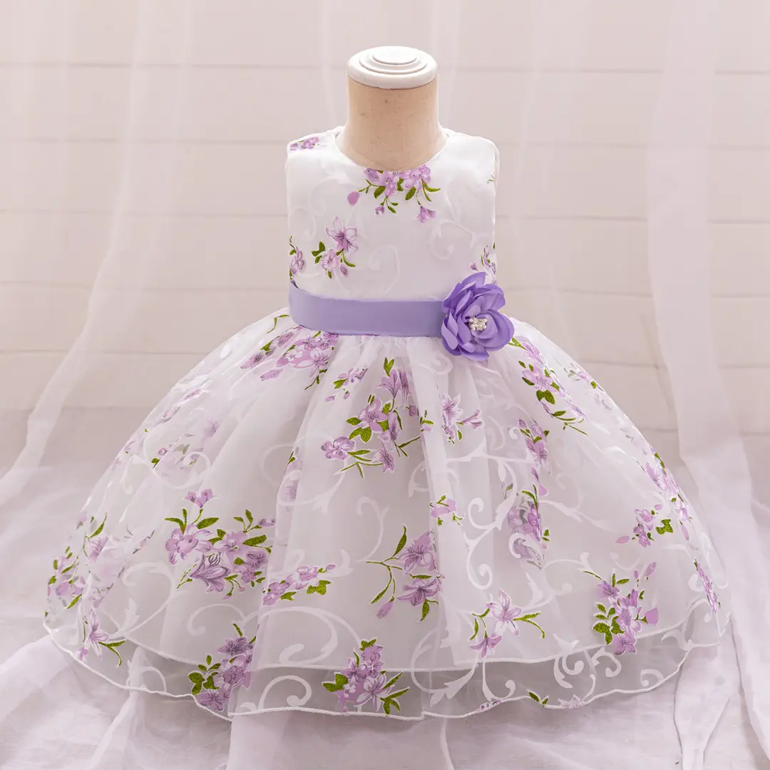 Princess Dress Pink Floral Machine Washable