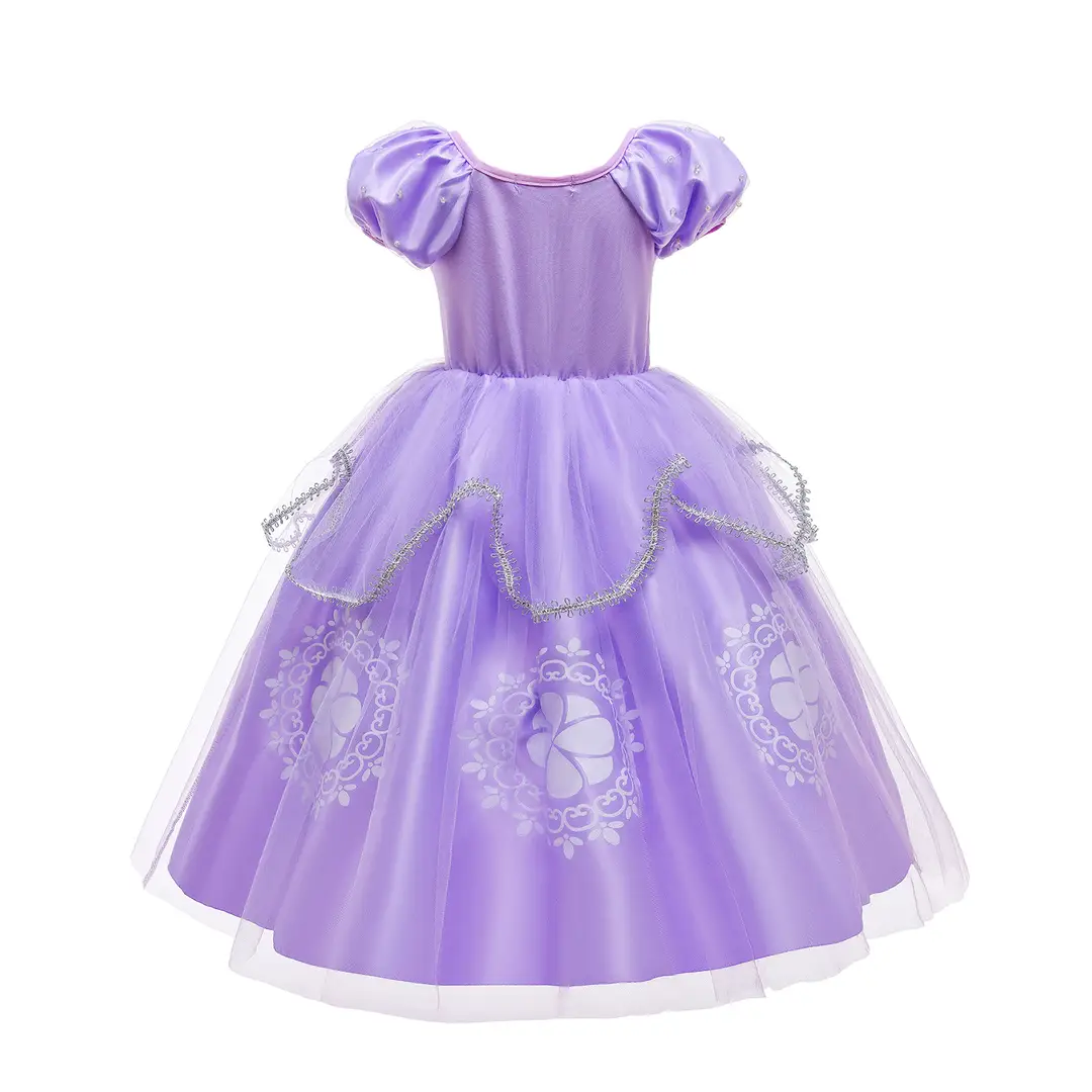 Sophia Princess Purple Tulle Dress for Girls