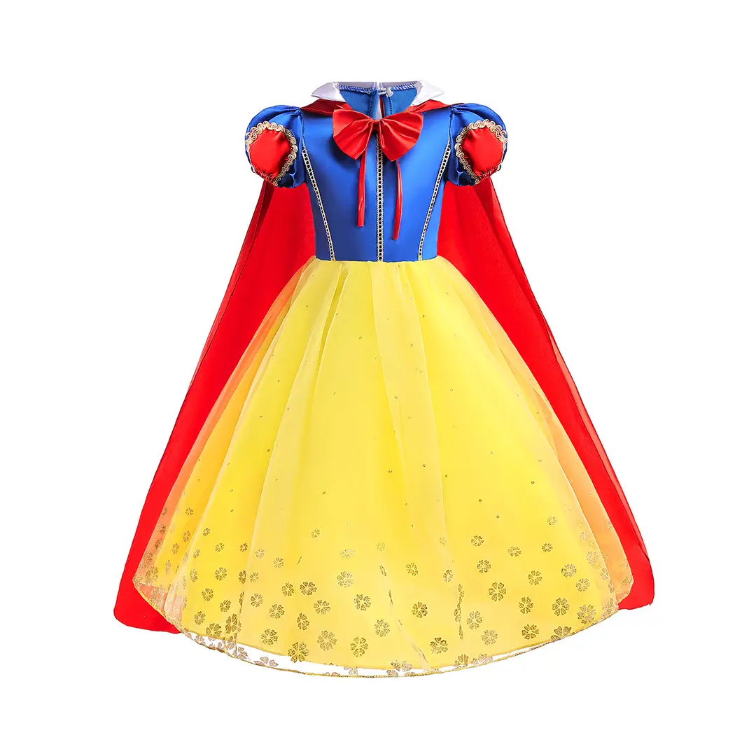 Snow White Princess Dress Blue Red Tulle Skirt Party Wear