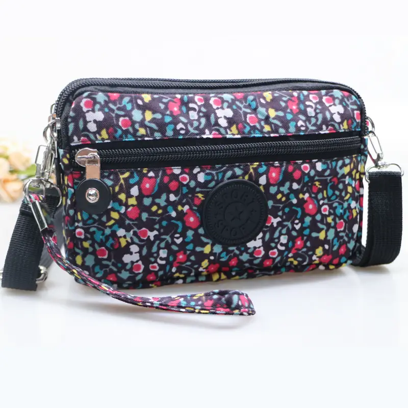 Pink Heart Crossbody Bag with 4 Zippers for Women