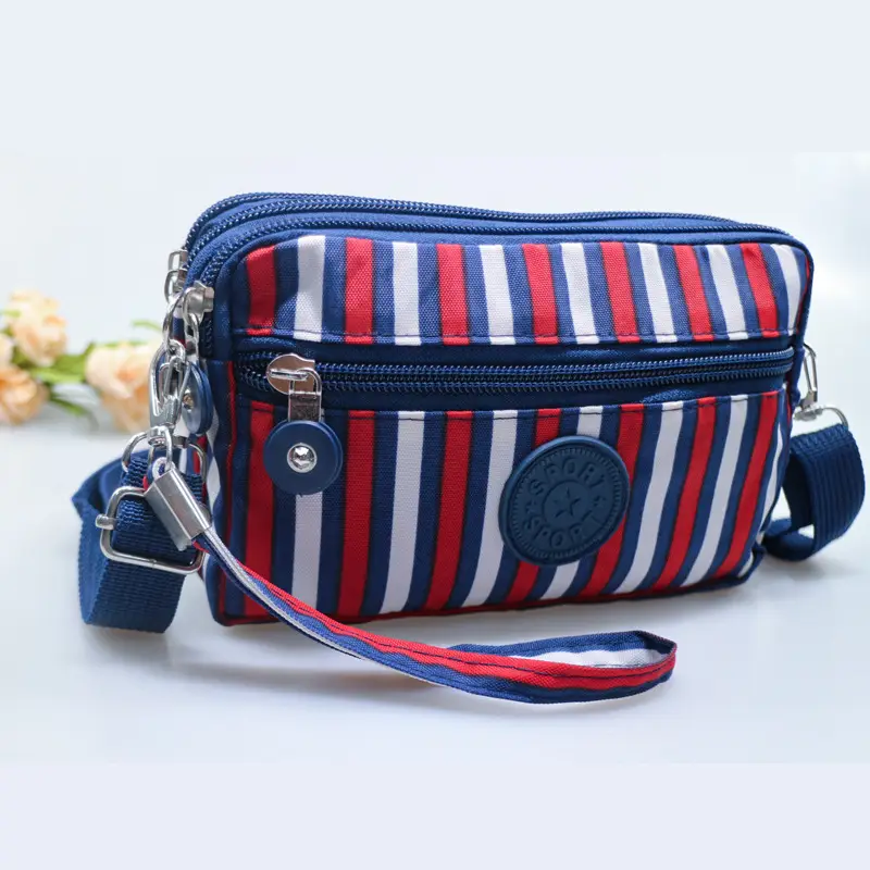 Pink Heart Crossbody Bag with 4 Zippers for Women