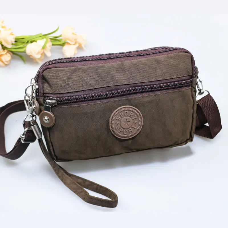 Pink Heart Crossbody Bag with 4 Zippers for Women