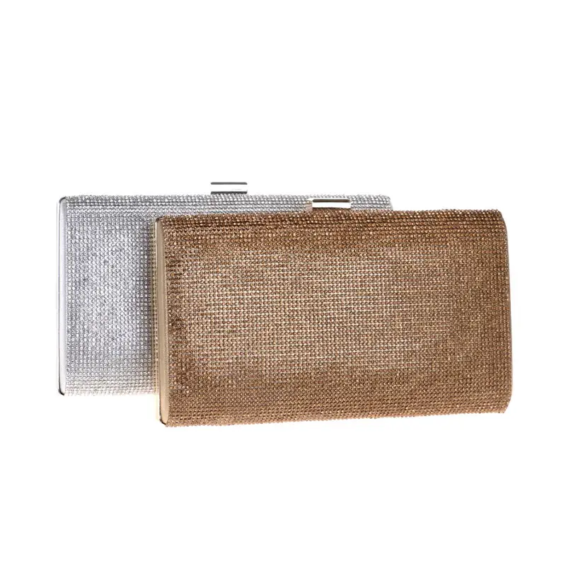 Silver Rhinestone Clutch Bag for Women Evening Party
