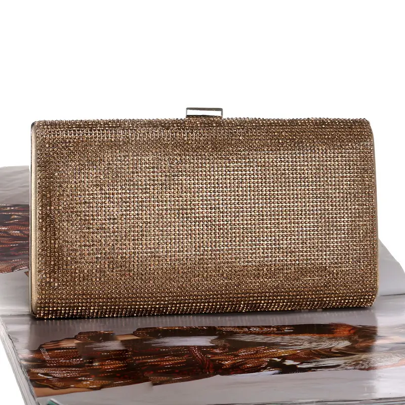 Silver Rhinestone Clutch Bag for Women Evening Party