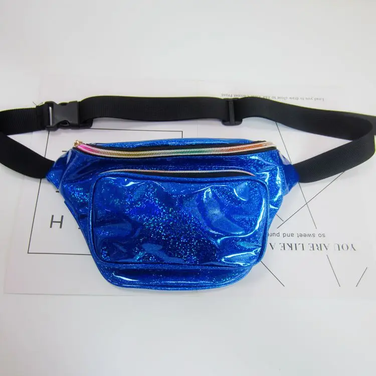 Women Holographic Waist Bag Neon Colorful Sports Crossbody