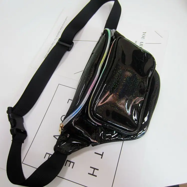 Women Holographic Waist Bag Neon Colorful Sports Crossbody