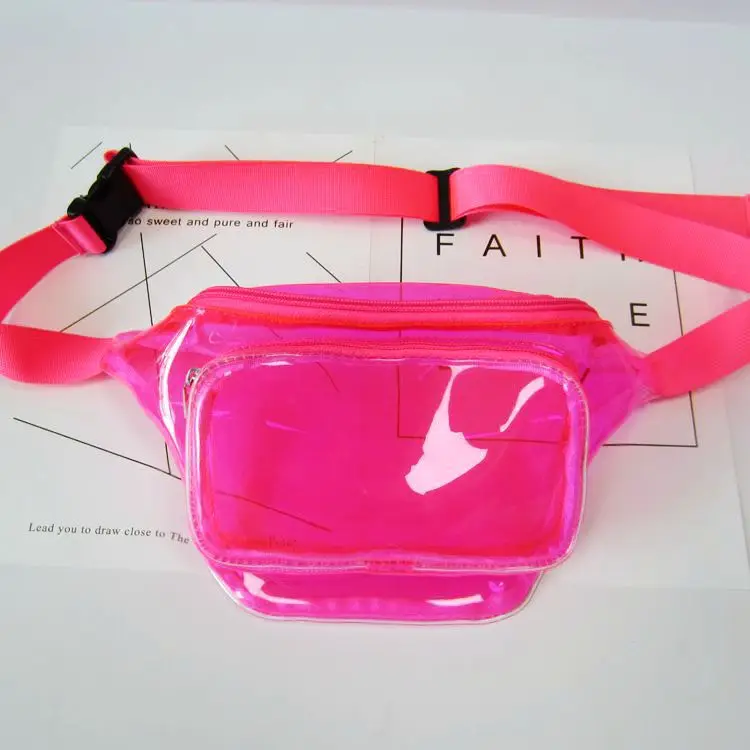 Women Holographic Waist Bag Neon Colorful Sports Crossbody
