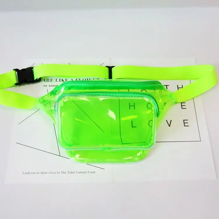 Women Holographic Waist Bag Neon Colorful Sports Crossbody