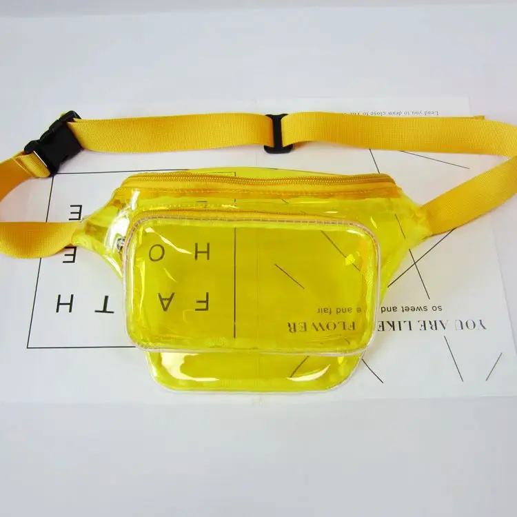 Women Holographic Waist Bag Neon Colorful Sports Crossbody