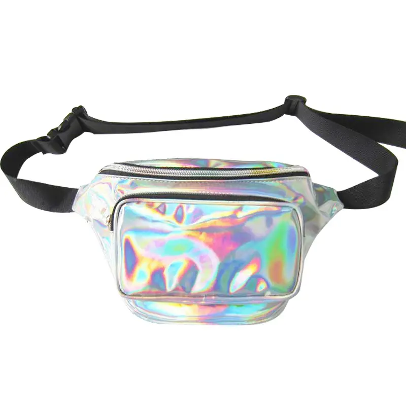 Women Holographic Waist Bag Neon Colorful Sports Crossbody
