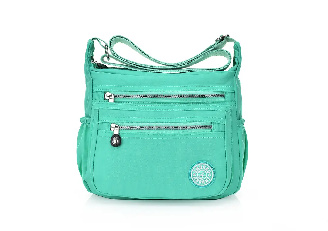 Women Nylon Waterproof Crossbody Bag Pink