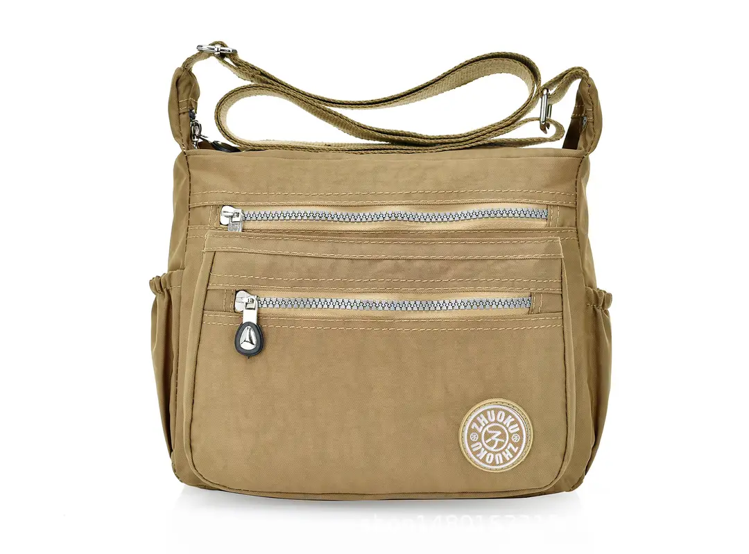 Women Nylon Waterproof Crossbody Bag Pink