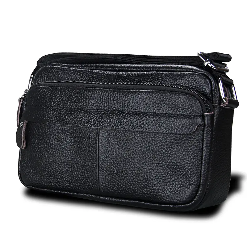 Red Leather Messenger Bag for Women Daily Use