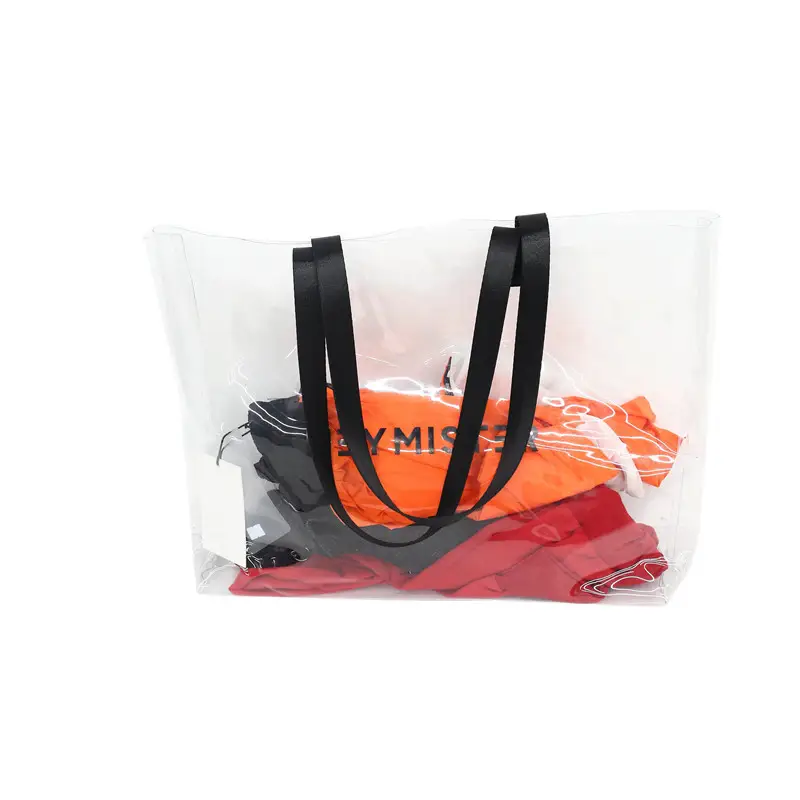 Transparent Jelly Tote Bag for Women Summer Large Capacity