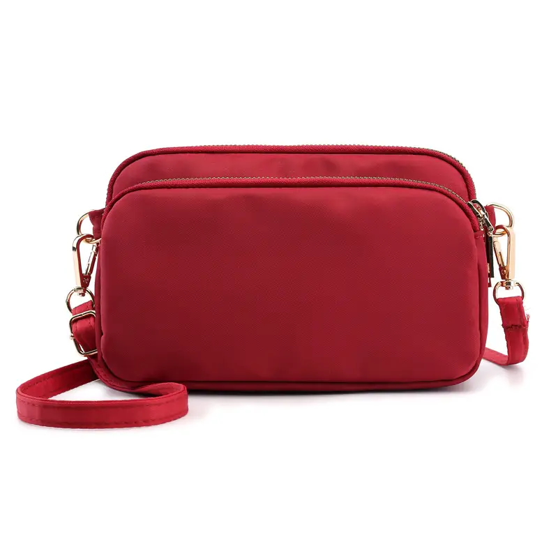 Women Nylon Crossbody Bag Multi-layer Casual Commuting