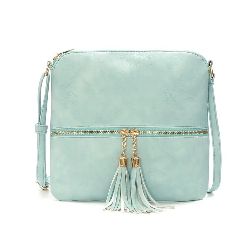 Black Tassel Crossbody Bag for Women