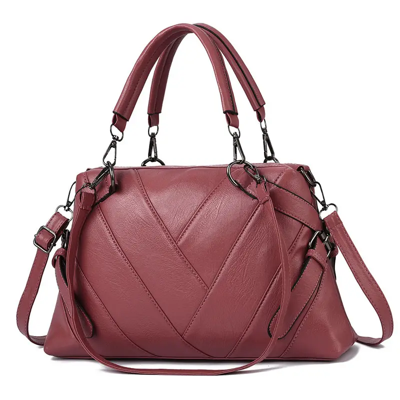 Black White Chevron Shoulder Bag for Women