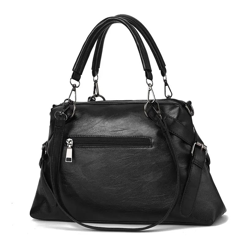 Black White Chevron Shoulder Bag for Women