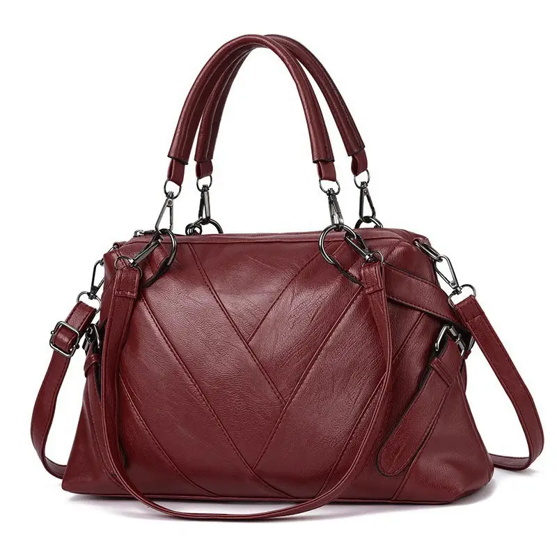 Black White Chevron Shoulder Bag for Women