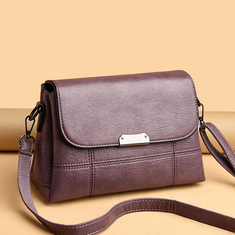 Black Crossbody Messenger Bag for Women, Premium Polyester, Daily Use