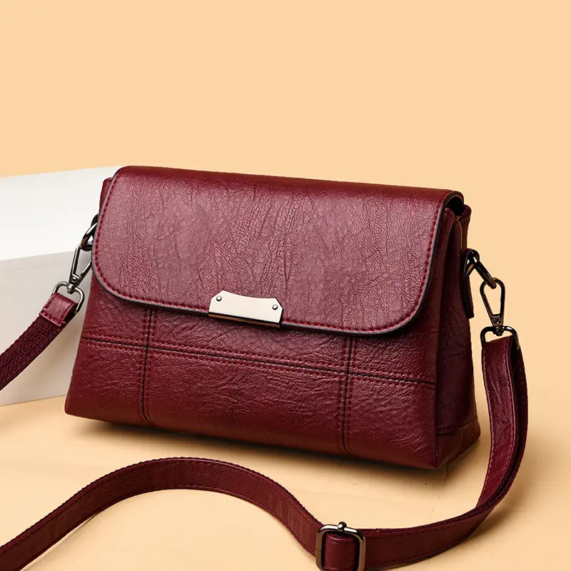 Black Crossbody Messenger Bag for Women, Premium Polyester, Daily Use