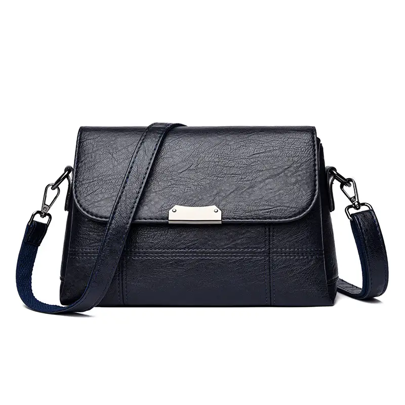 Black Crossbody Messenger Bag for Women, Premium Polyester, Daily Use