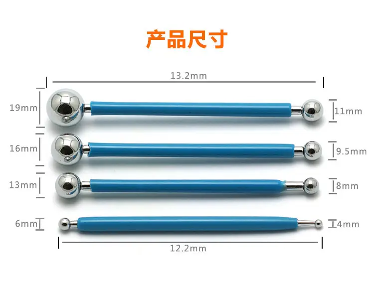 4-Piece Stainless Steel Sugar Cake Carving Tools Set
