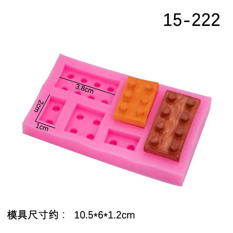 Silicone Molds for Kids Candy & Crafts - Pink Robot & Block Design
