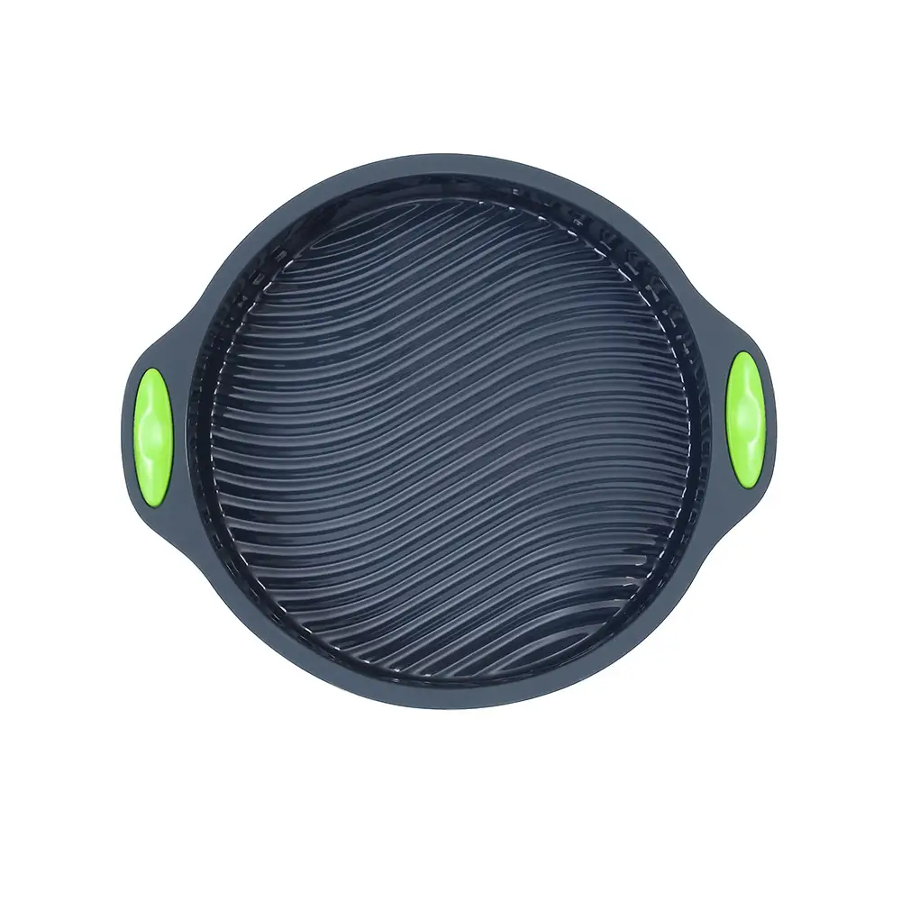 9 Inch Silicone Cake Mold with Green Handles