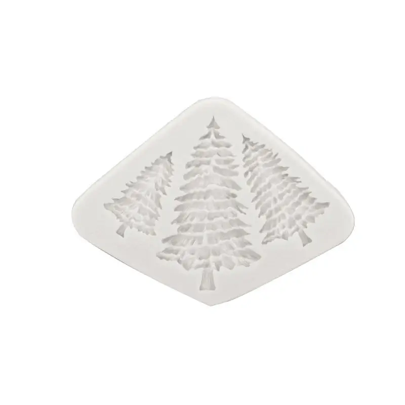 Silicone Christmas Tree Molds Pink 3 Design