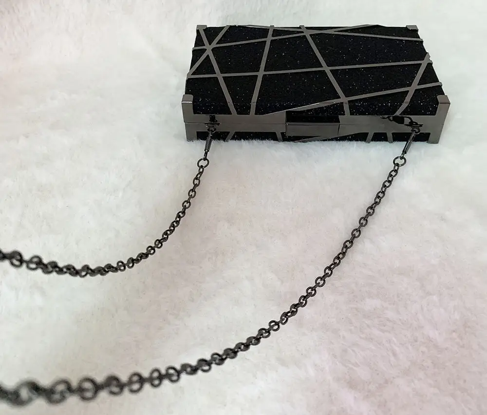 Black Geometric Crossbody Bag for Pakistani Women