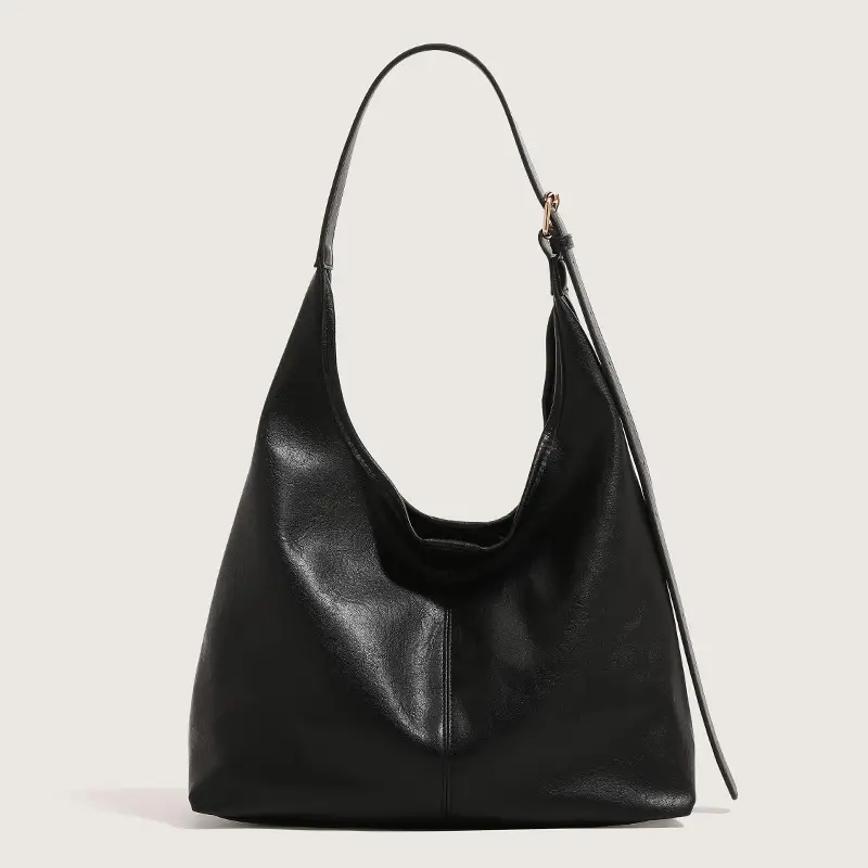 Stylish PU Shoulder Bag Black Brown for Women