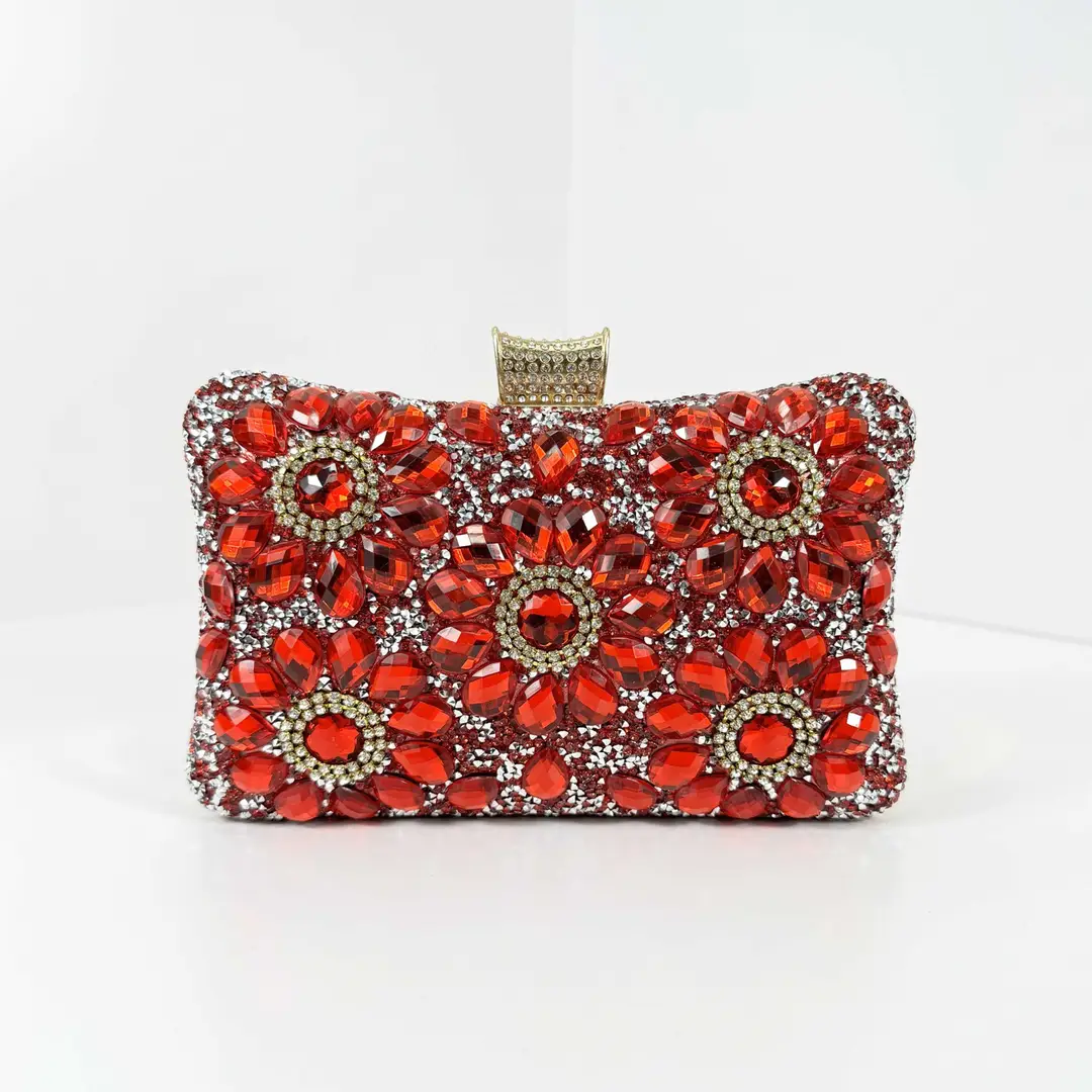 Vintage Gem Bag Black Double Sided Wedding Party Bag