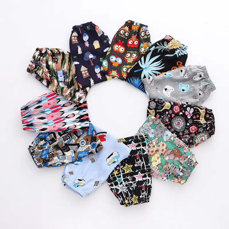 Kids Cotton Anti-Mosquito Pants Summer Multicolor