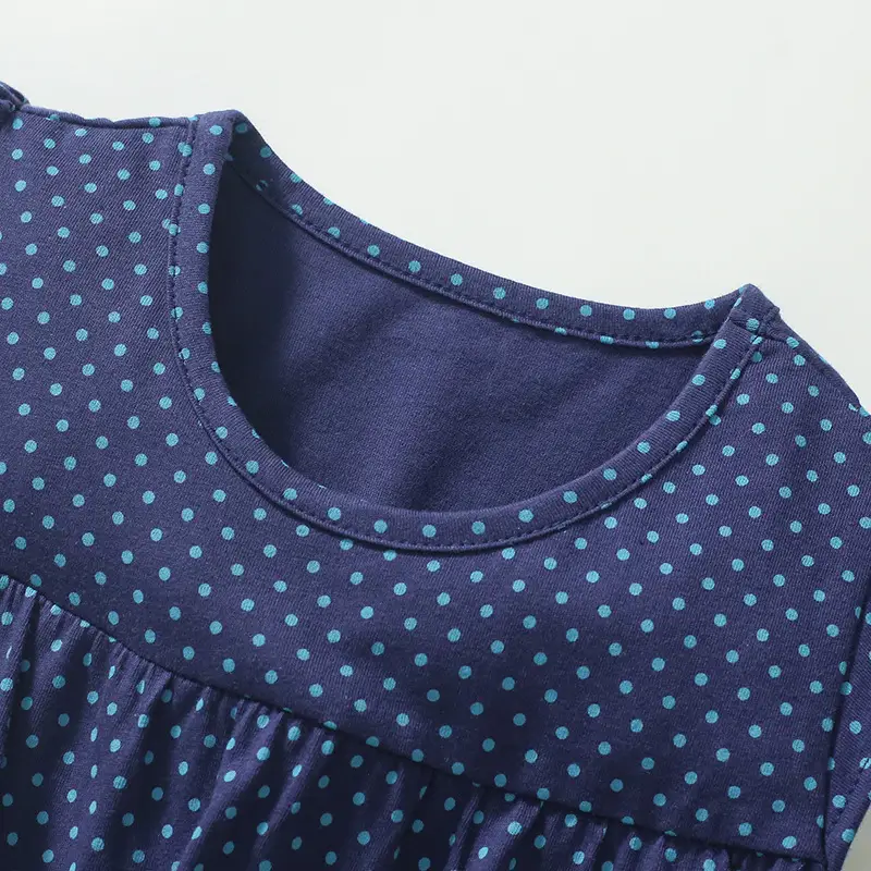 Cotton Girls Summer Dress with Duck Print